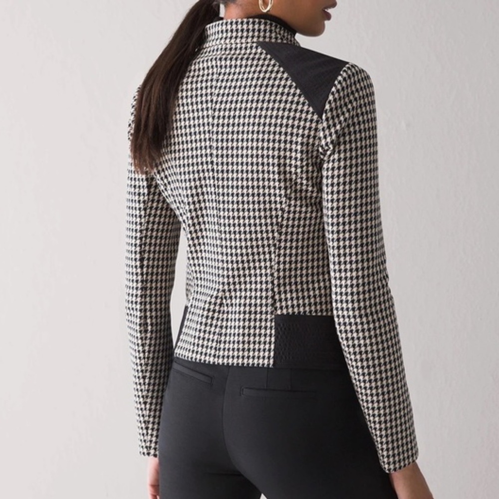 Whbm Houndstooth Zip Jacket - image 8
